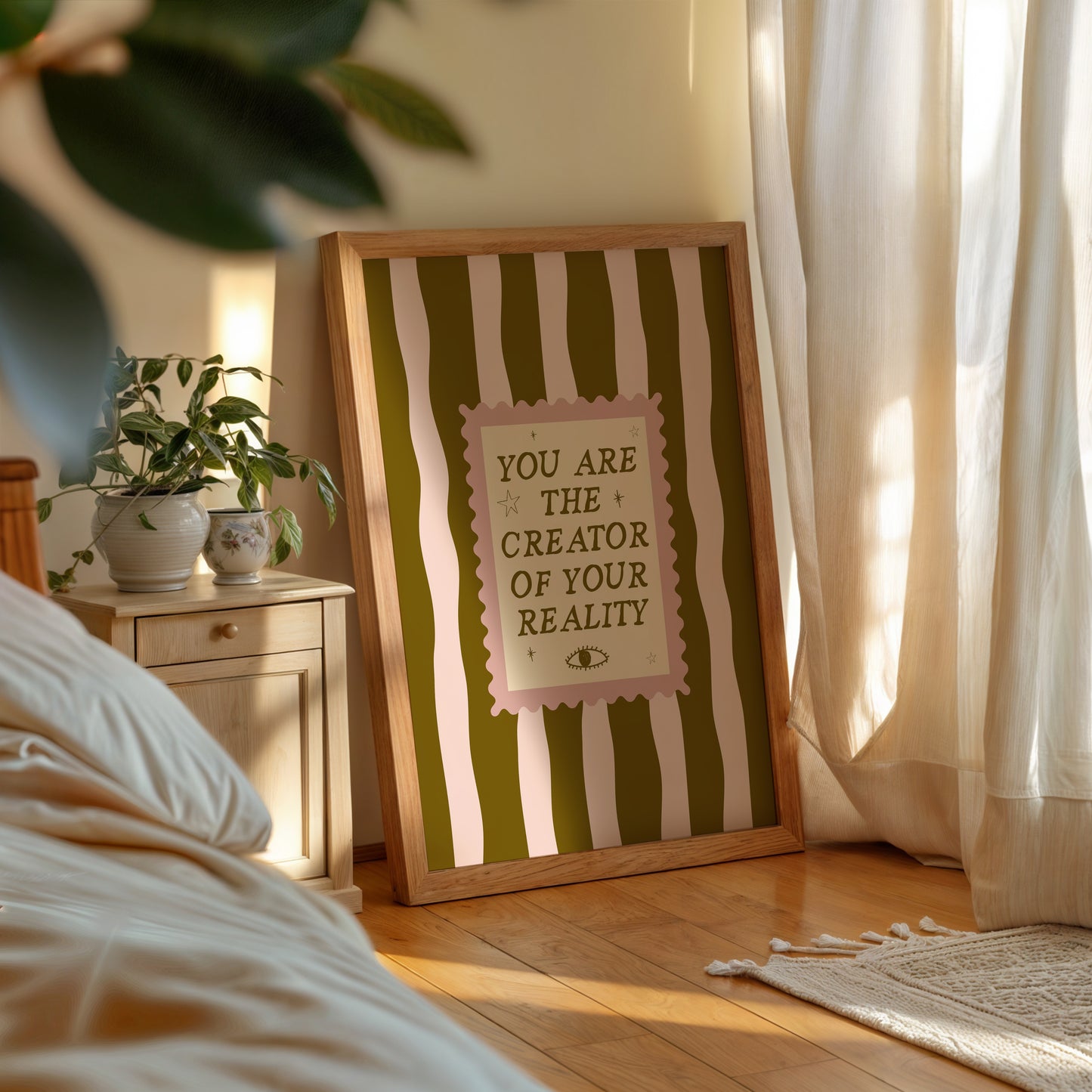 I Am The Creator Of My Reality Manifestation Art Print - Digital Print