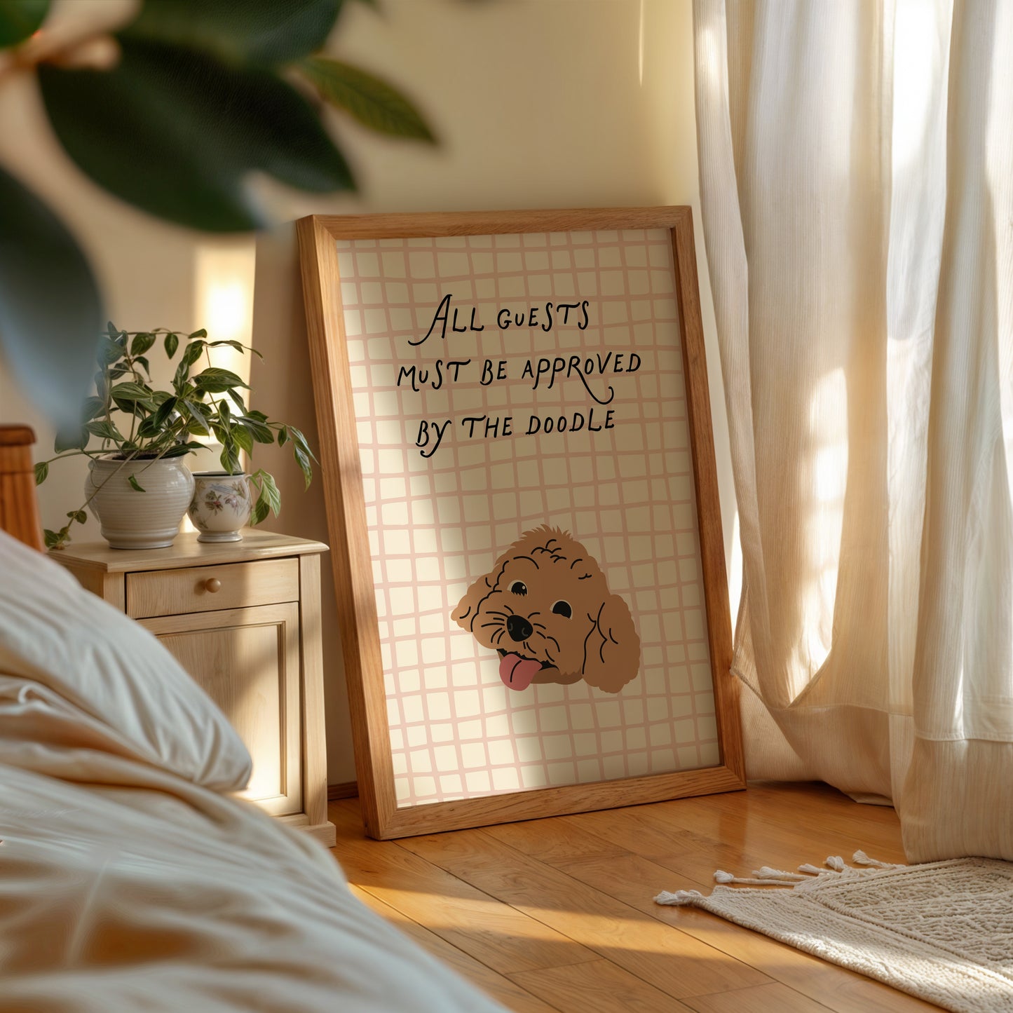 All Guests Must Be Approved By The Doodle Print - Digital Print