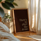 There's No Place Like Home Brown Minimalist Typography - Digital Print