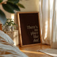 There's No Place Like Bed Brown Minimalist Typography - Digital Print