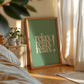 Relax Quote Green Positivity Art - Digital Print