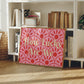 How Lucky Are We Colorful Wall Art | Pink and red sun print