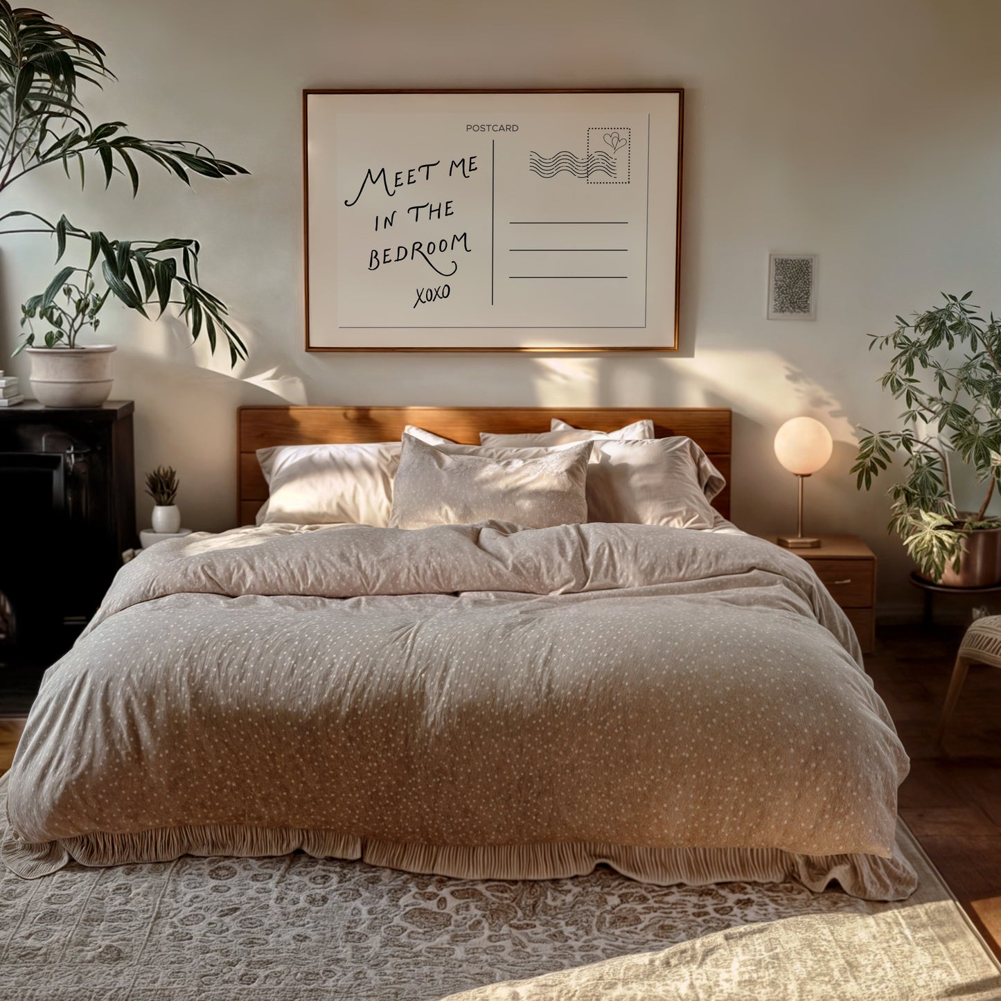 Meet Me In The Bedroom Postcard Art - Digital Print