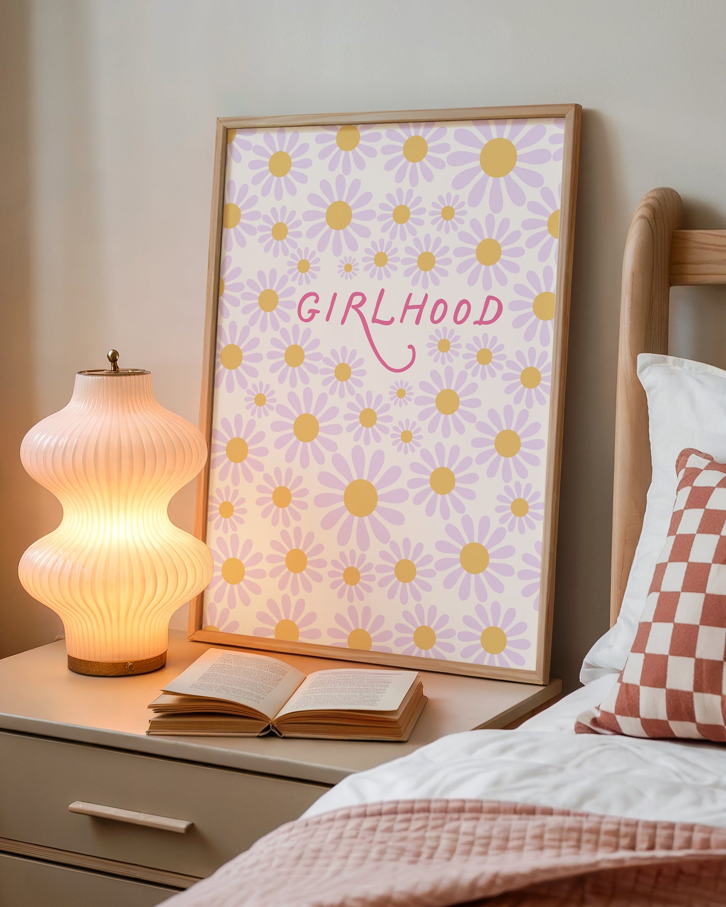 Pink Floral Girlhood Print - Digital Print