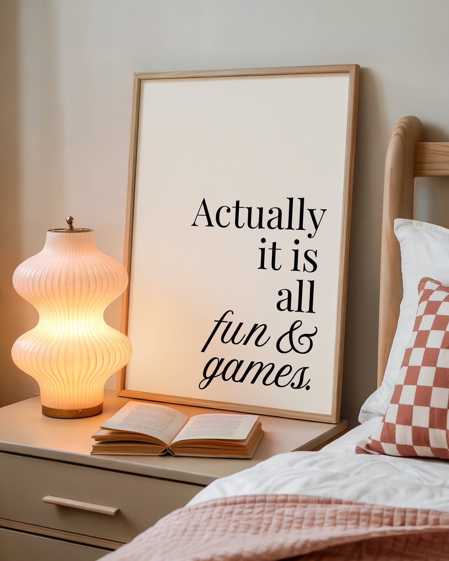 Minimalist Fun & Games Print - Digital Print