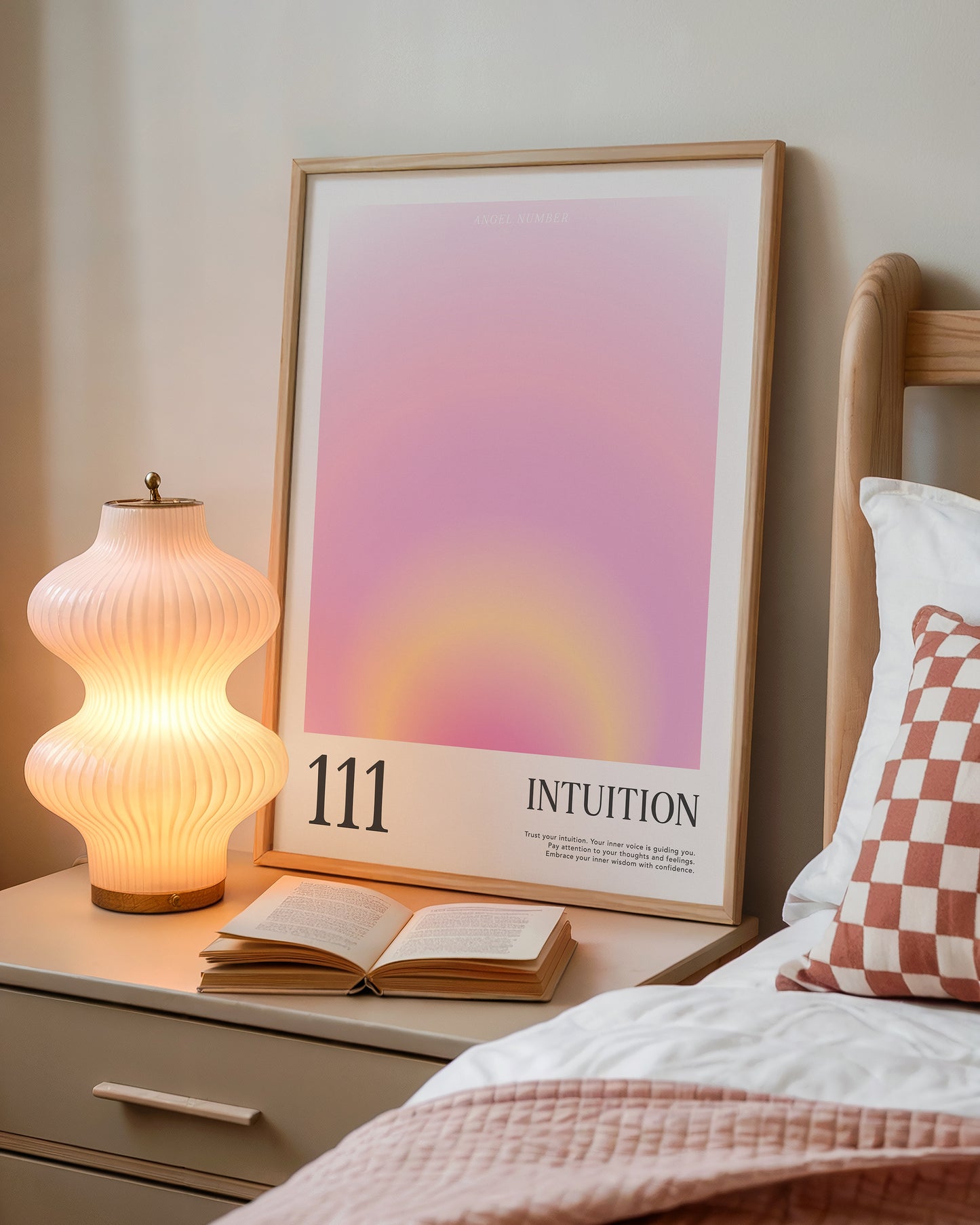 Angel Number Poster 111 Gradient Art - Digital Print