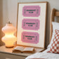 The Homebody Club Retro Ticket Sign - Digital Print