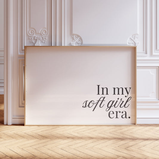 In my soft girl era minimalist print | landscape art