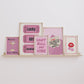 Preppy Pink Trendy Gallery Set of 5 - Digital Print