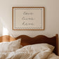 Love Lives Here Landscape Print | Minimalist Wall Art