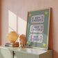 Blue BoyHood Ticket Print - Digital Print