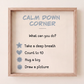 Calm Down Corner Print | Neutral Cream