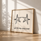 You're My Lucky Star Print | Black Line Art