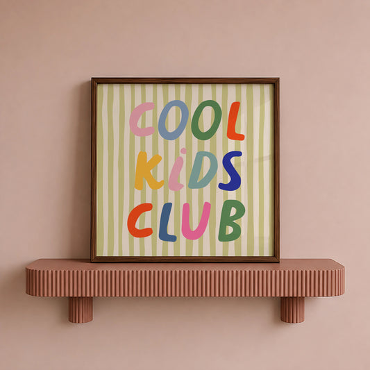 Cool Kids Club — Striped Digital Print