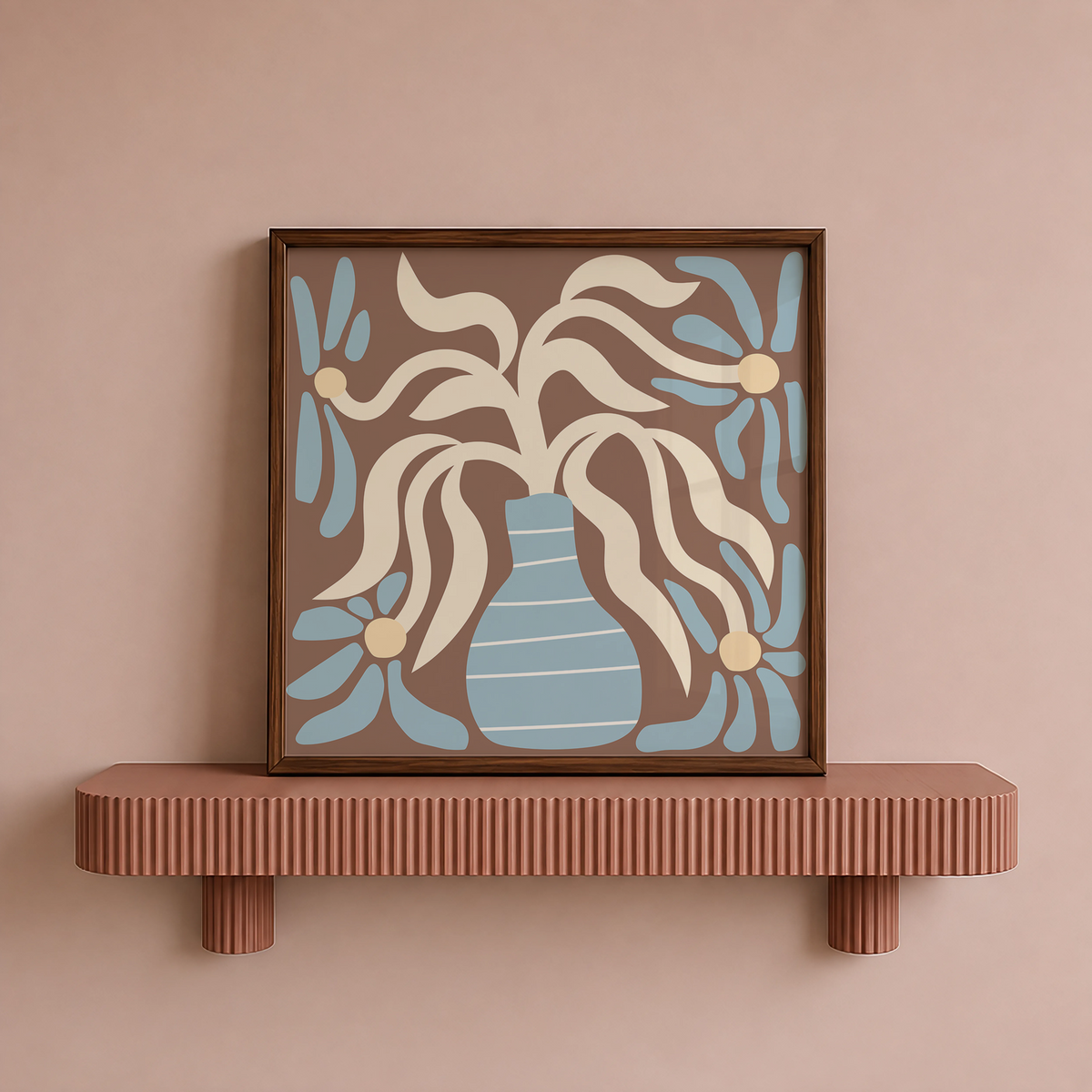 Abstract Flower Vase | Matisse Inspired Boho Print