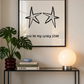 You're My Lucky Star Print | Black Line Art