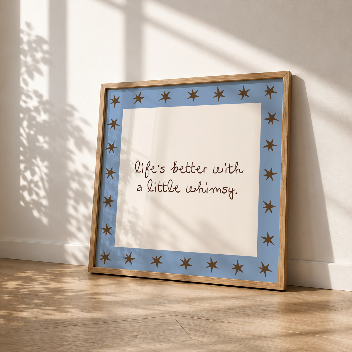 Life's Better With a Little Whimsy | Blue Star Print
