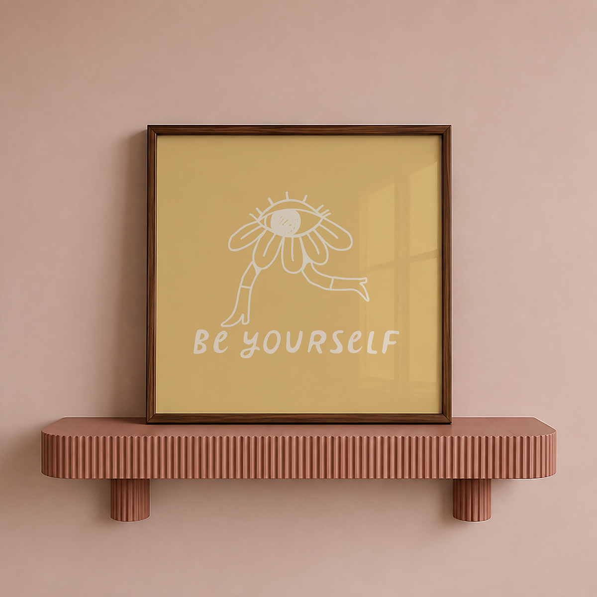 Be Yourself Print | Mustard Yellow
