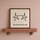 You're My Lucky Star Print | Black Line Art