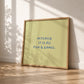Actually It Is All Fun and Games — Green Blue Square Print