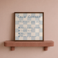 Calm Corner Print | Blue Checkered