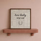 How Lucky Are We | Vintage Newspaper Horseshoe Print