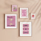 Preppy Pink Trendy Gallery Set of 5 - Digital Print