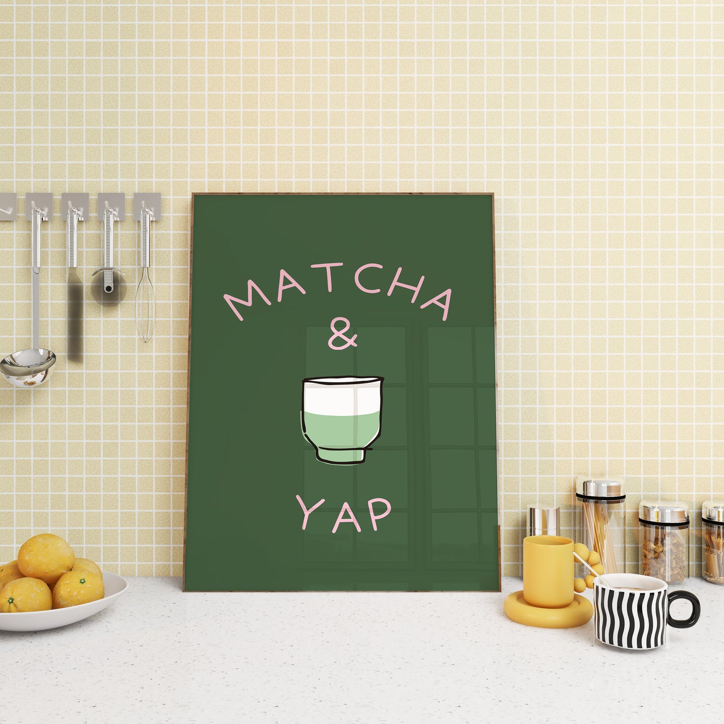 Matcha & Yap Wall Art -  Digital Print