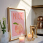 Nice Butt Peach Wall Art - Digital Print