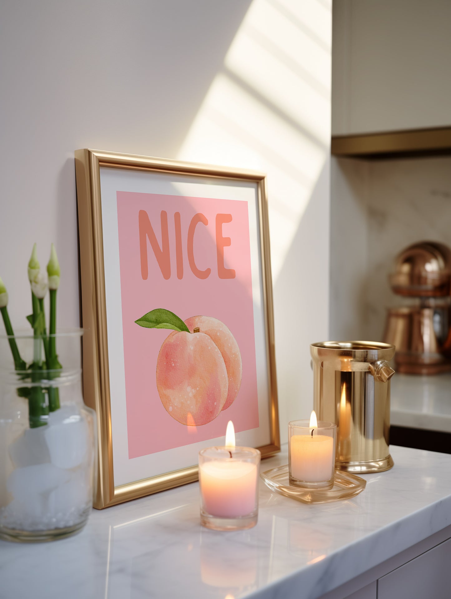 Nice Butt Peach Wall Art - Digital Print