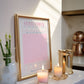 Pink Retro Blank Guest Check - Digital Print