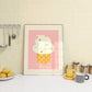 Cute Ice Cream Art Print - Digital Print