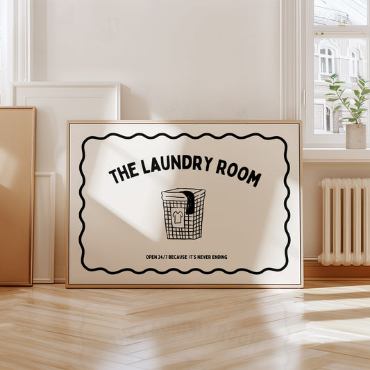 The Laundry Room Minimalist Print - Digital Print