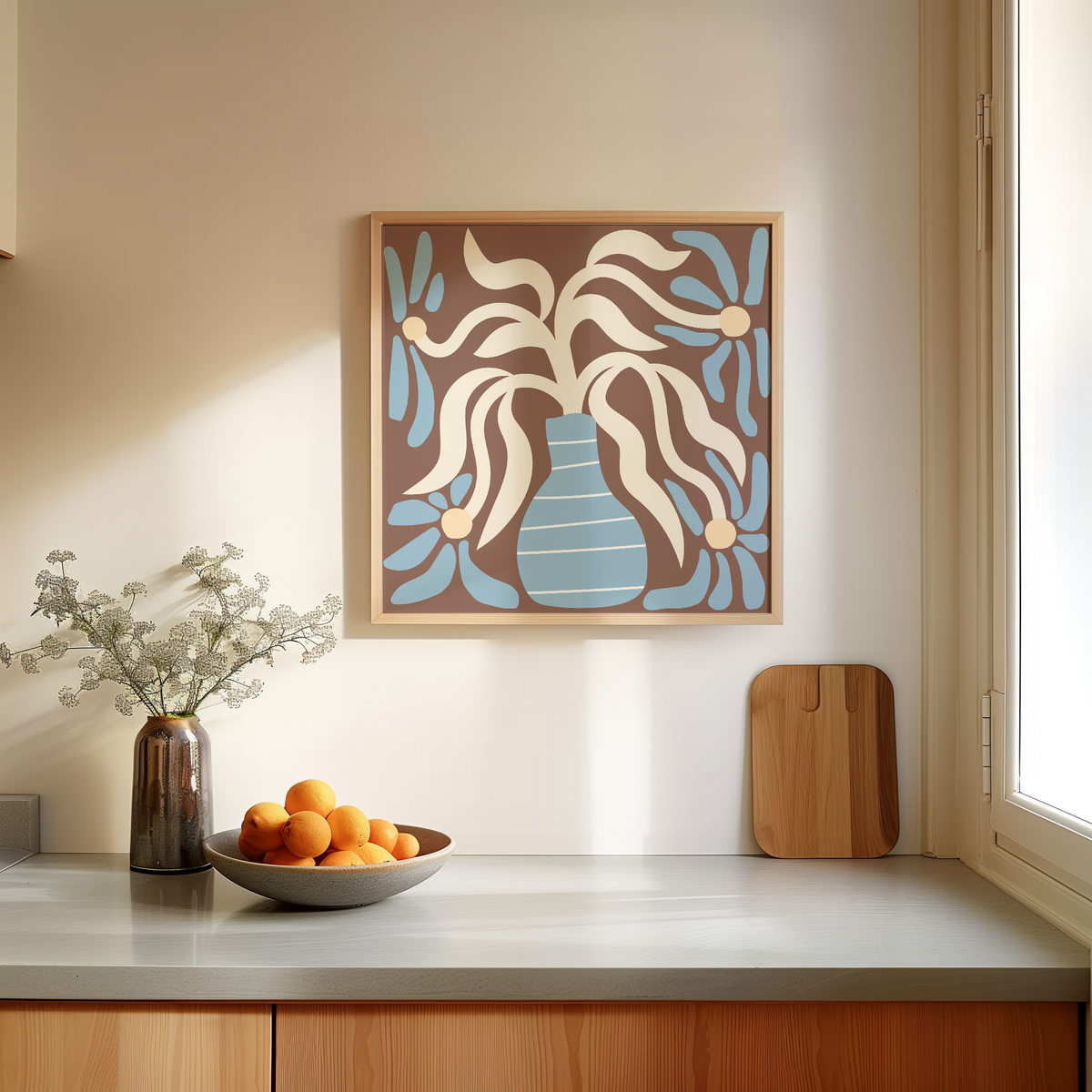 Abstract Flower Vase | Matisse Inspired Boho Print