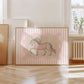 Pink Striped Unicorn Art - Digital Print
