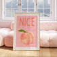 Nice Peach Print 