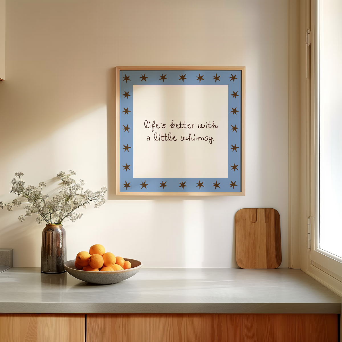 Life's Better With a Little Whimsy | Blue Star Print