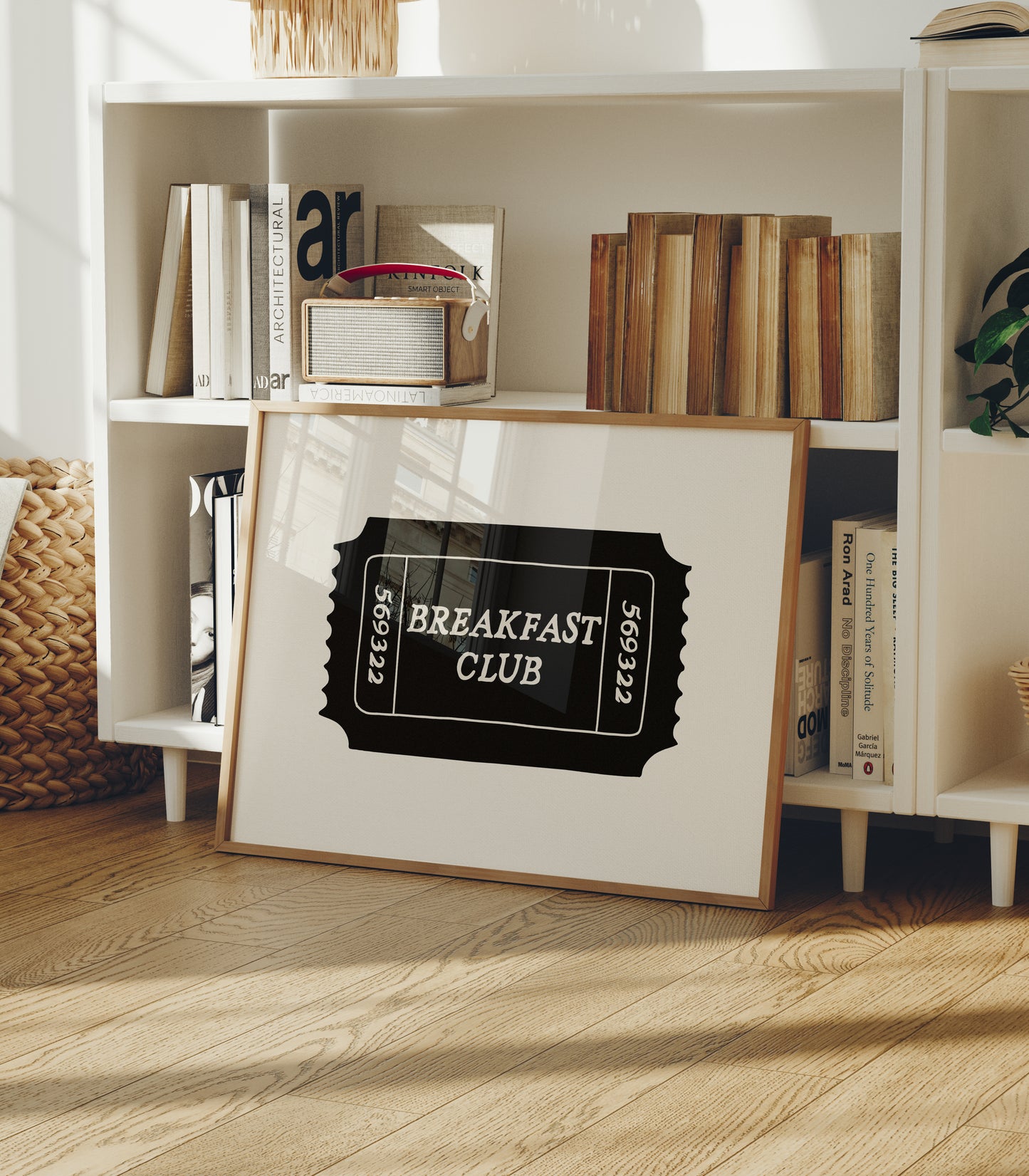 Breakfast Club Retro Ticket Art - Digital Print