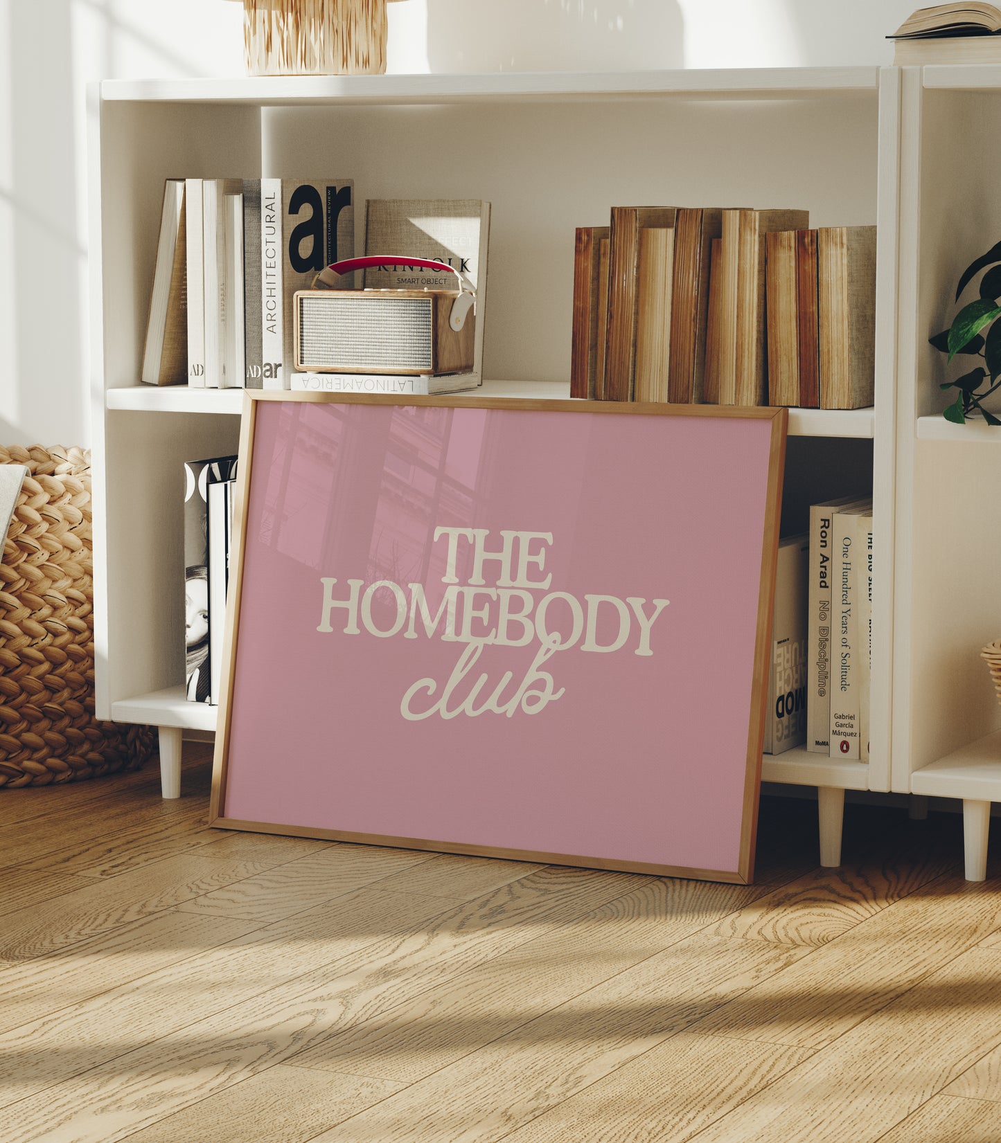 The Homebody Club Pink Print | Neutral Decor - Digital Print ( Horizontal )