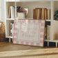 Actually It Is All Fun & Games pink checkered horizontal art print on wooden shelf — printable wall decor instant download