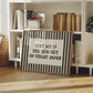 Text Me If You Run Out Of Toilet Paper Striped Print - Digital Print