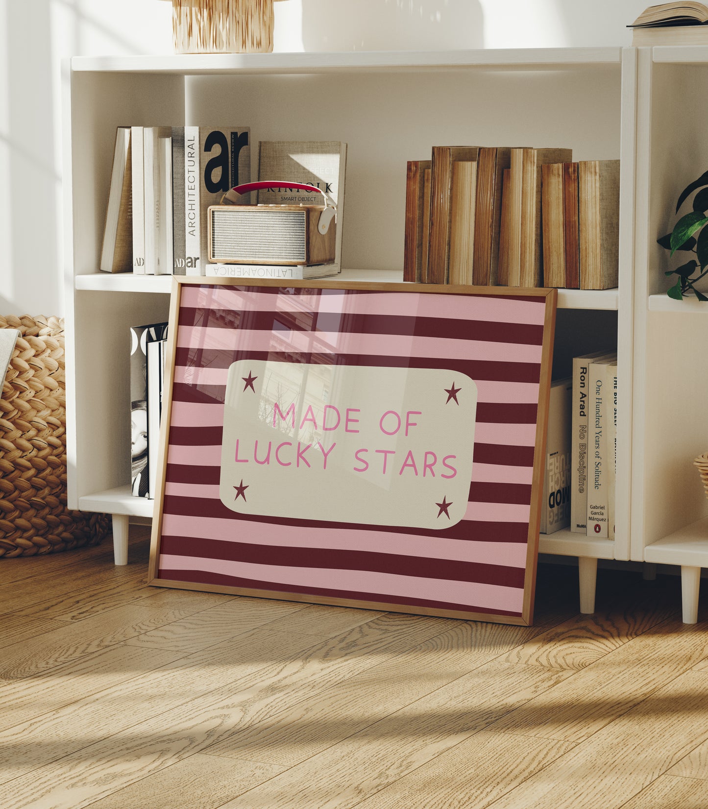 Made Of Lucky Stars Striped Print - Digital Print