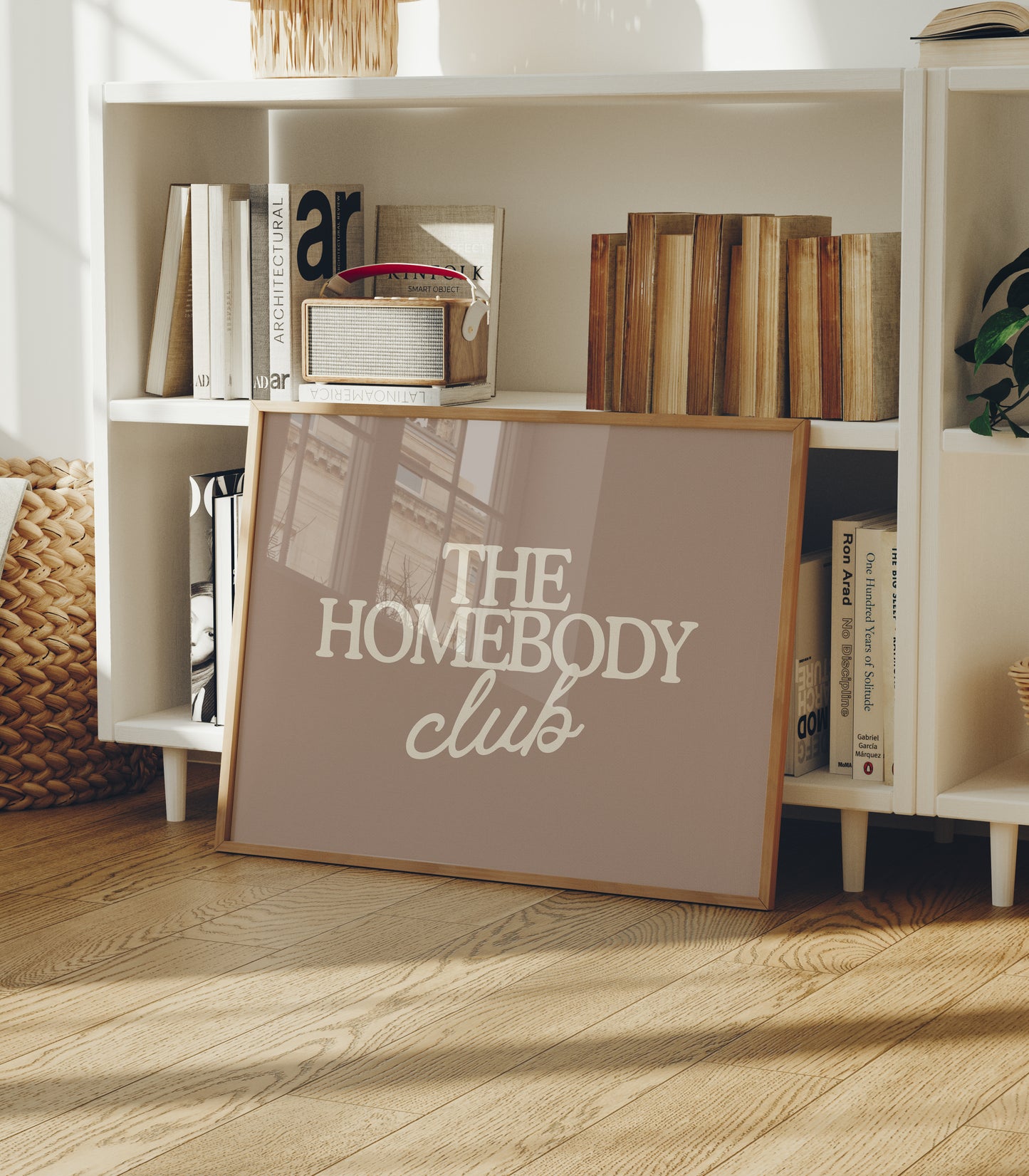 The Homebody Club Beige Print | Neutral Decor - Digital Print ( Horizontal )
