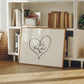 I Bet He Thinks About You Minimalist Heart Print - Digital Print