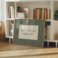 How Lucky Are We Green Striped Print -  Digital Print