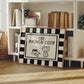 The Brunch Club Black & White Checkered Print -  Digital Print ( Horizontal )