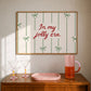 In My Jolly Era | Green Striped Bow Print
