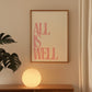 Pink All is Well Positivity Print