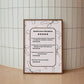 Funny Bathroom Review Wall Art