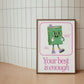 Your Best is Enough Retro Character Classroom Art - Digital Print